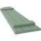 Ekena Millwork Americraft 3-Board (2 Batten) Wood Joined Board-n-Batten Shutters w/ Arch Top, ARW101BQ311X77TGH, PR ARW101BQ311X77TGH - alternate 4